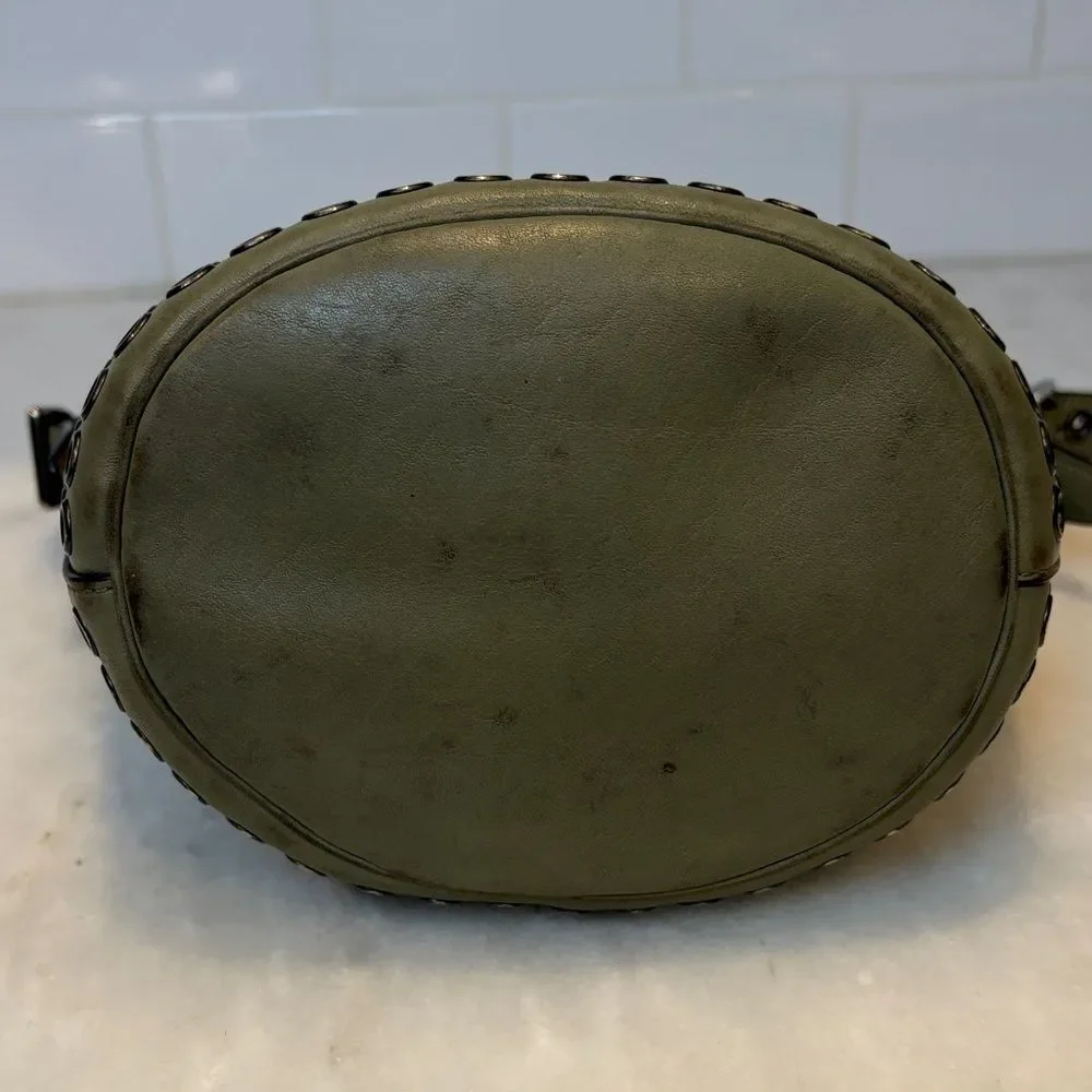 Coach Bag Purse Handbag Leather Bleecker Grommets Mini Duffel Bag Pocketbook